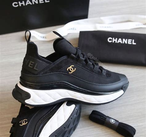 chanel black trainers 2020|chanel trainers selfridges.